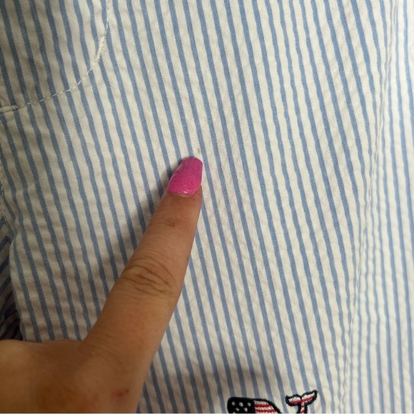 Vineyard Vines Men’s Seersucker Patriotic American Flag Breaker Short Size 32 - Picture 6 of 14